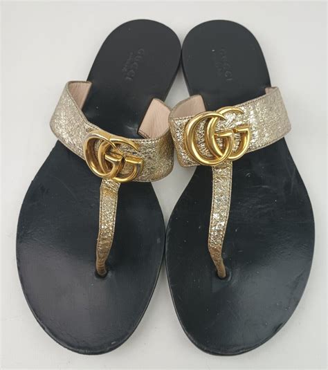 gucci gold marmont sandals|gucci outlet sandals.